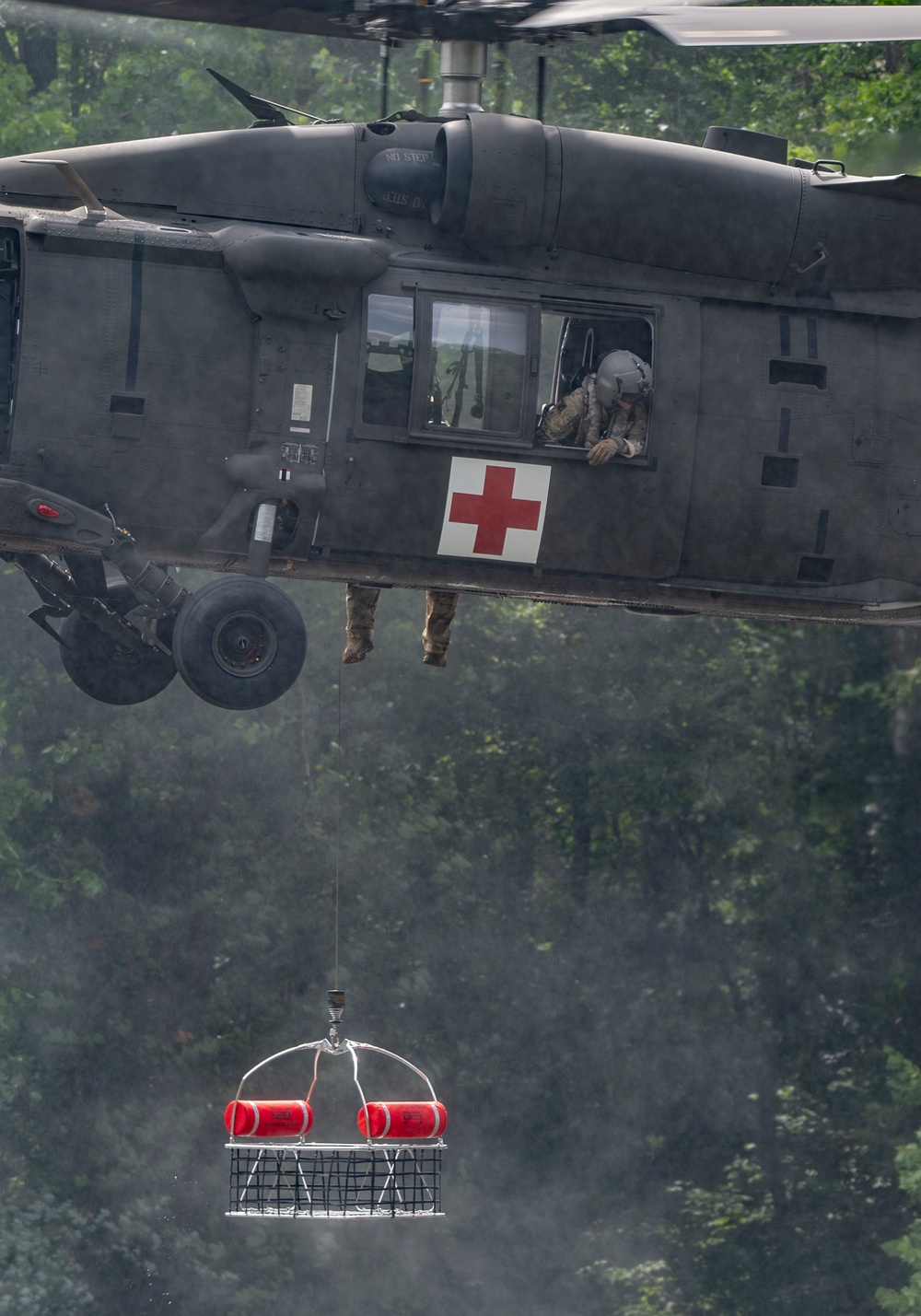 W.Va. Guard Unit Practices Aerial Swift Water Rescues