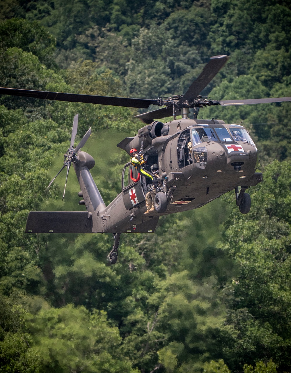 W.Va. Guard Unit Practices Aerial Swift Water Rescues