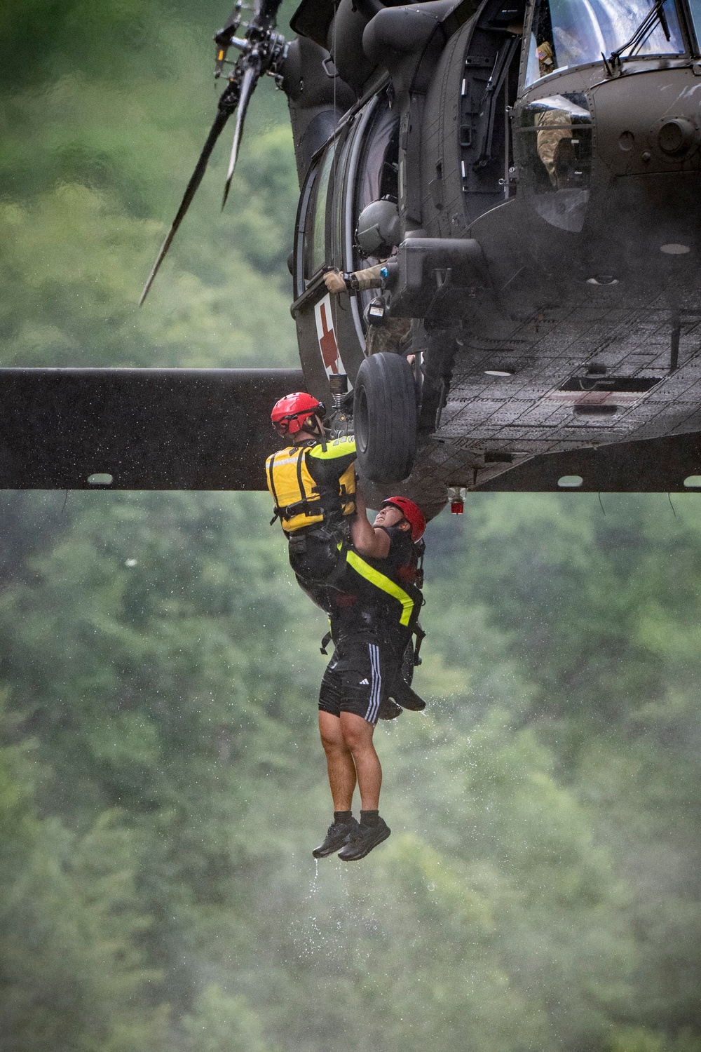 W.Va. Guard Unit Practices Aerial Swift Water Rescues