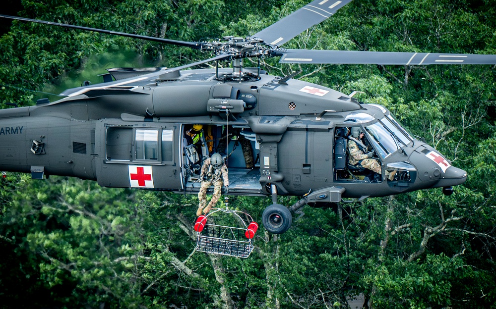 W.Va. Guard Unit Practices Aerial Swift Water Rescues