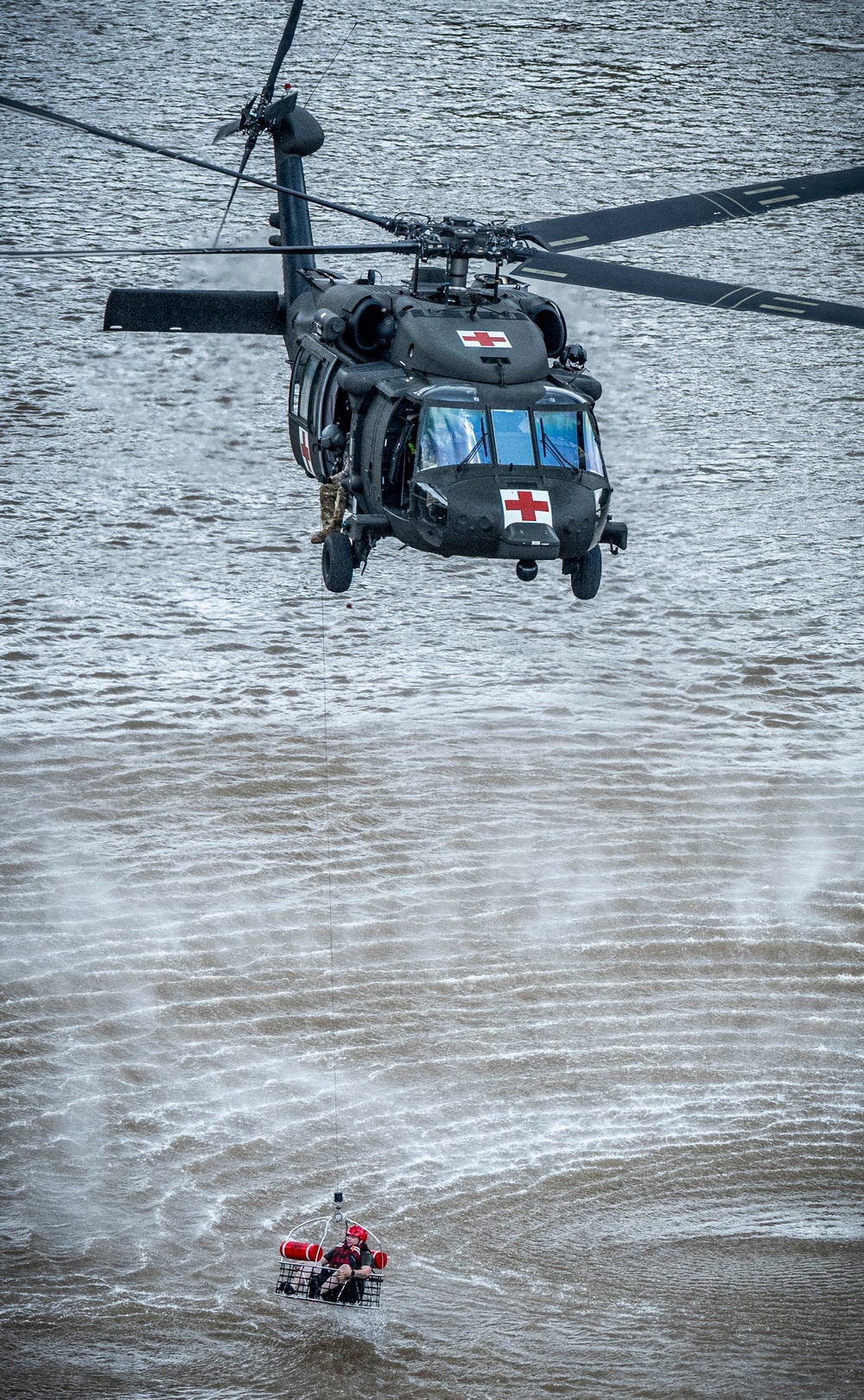 W.Va. Guard Unit Practices Aerial Swift Water Rescues