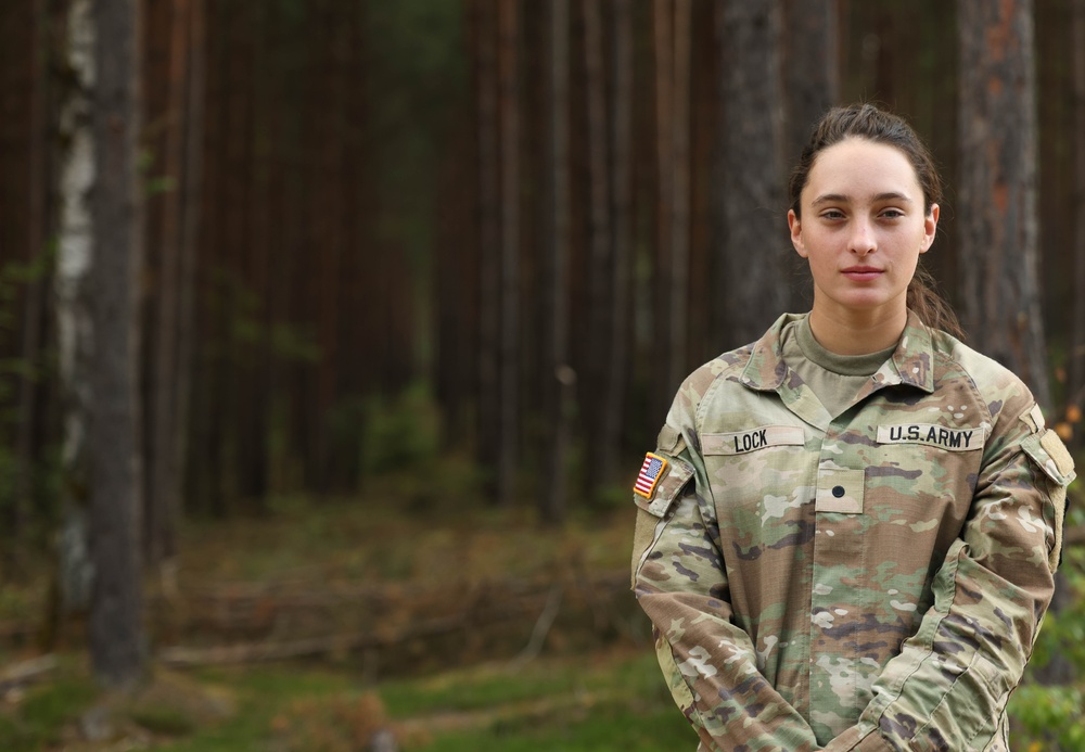 U.S. Army Cadet speaks on overseas experience during Cadet Leadership Development Training