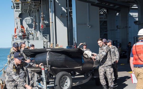 RAN and USS John L. Canley Conduct Talisman Sabre Small Boat Operations