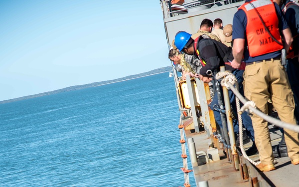 RAN and USS John L. Canley Conduct Talisman Sabre Small Boat Operations