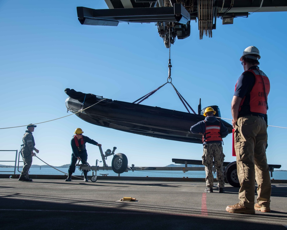 RAN and USS John L. Canley Conduct Talisman Sabre Small Boat Operations