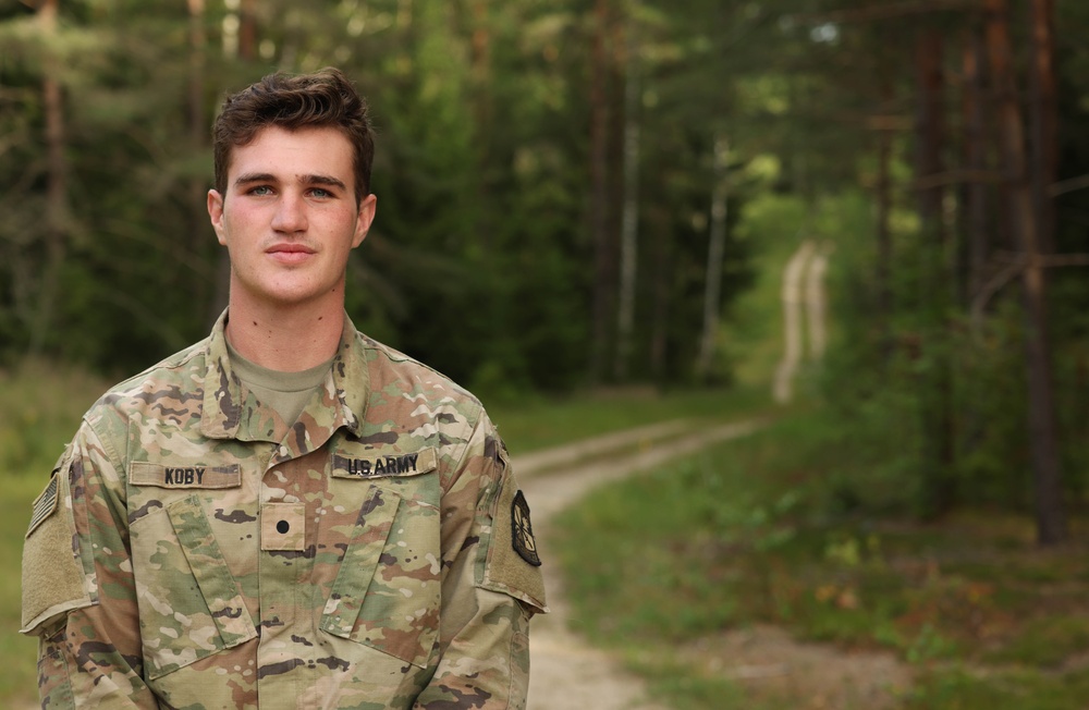 US Army Cadet speaks on overseas experience during Cadet Leadership Development Training