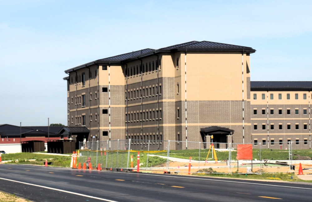 July 2025 construction operations for South Barracks Project at Fort McCoy