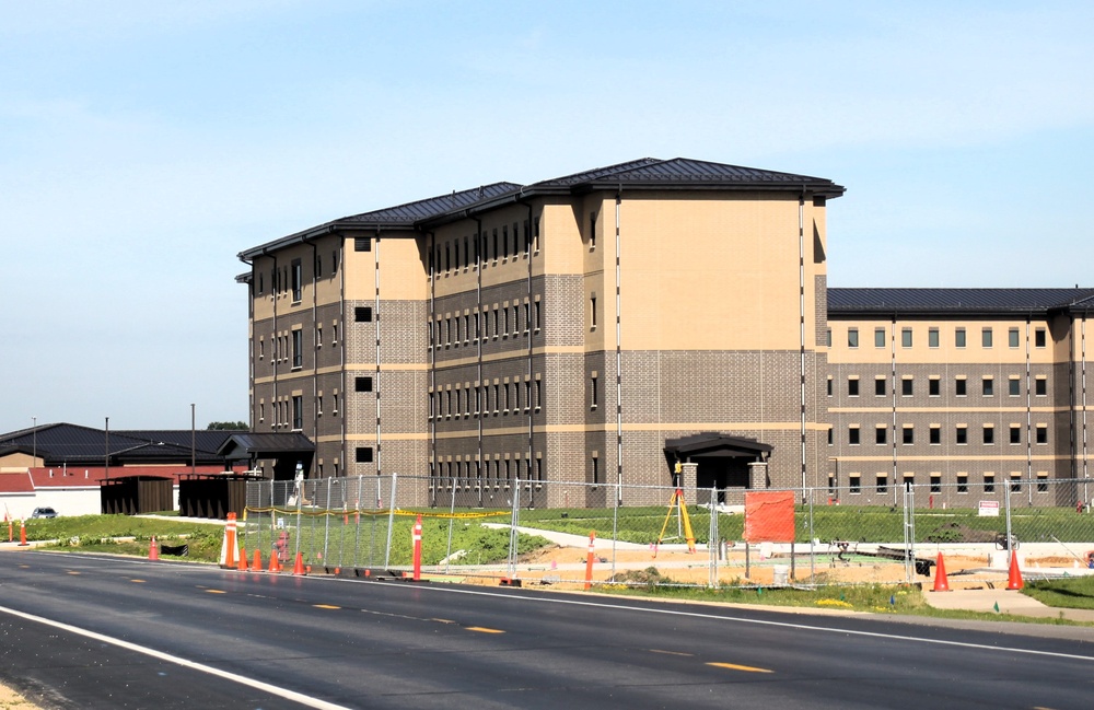 July 2025 construction operations for South Barracks Project at Fort McCoy