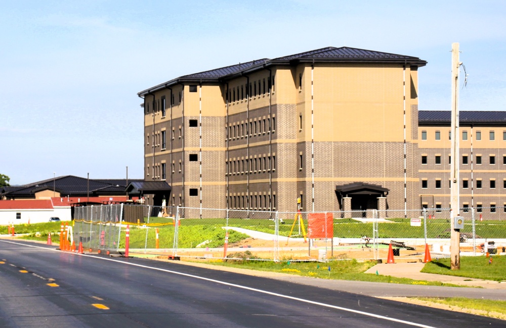 July 2025 construction operations for South Barracks Project at Fort McCoy