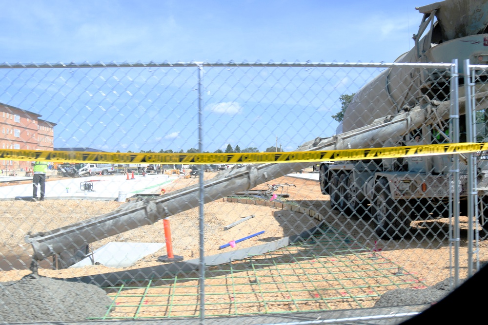 July 2025 construction operations for South Barracks Project at Fort McCoy