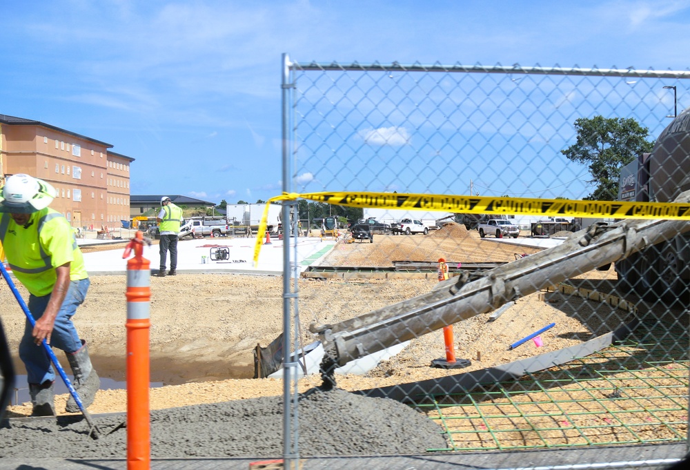 July 2025 construction operations for South Barracks Project at Fort McCoy