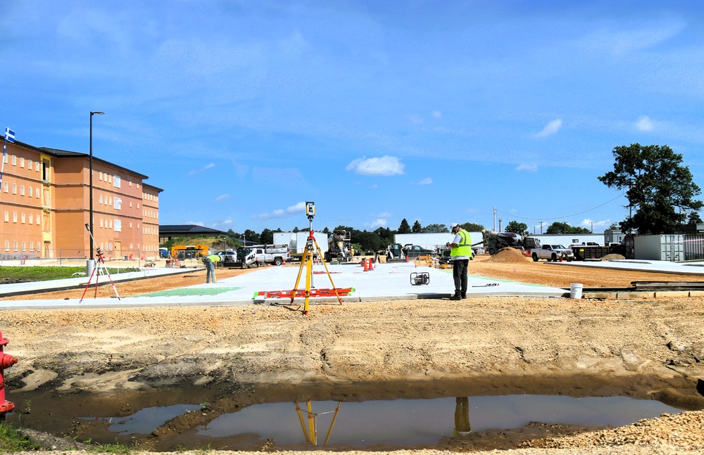 July 2025 construction operations for South Barracks Project at Fort McCoy