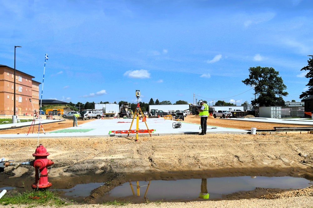July 2025 construction operations for South Barracks Project at Fort McCoy