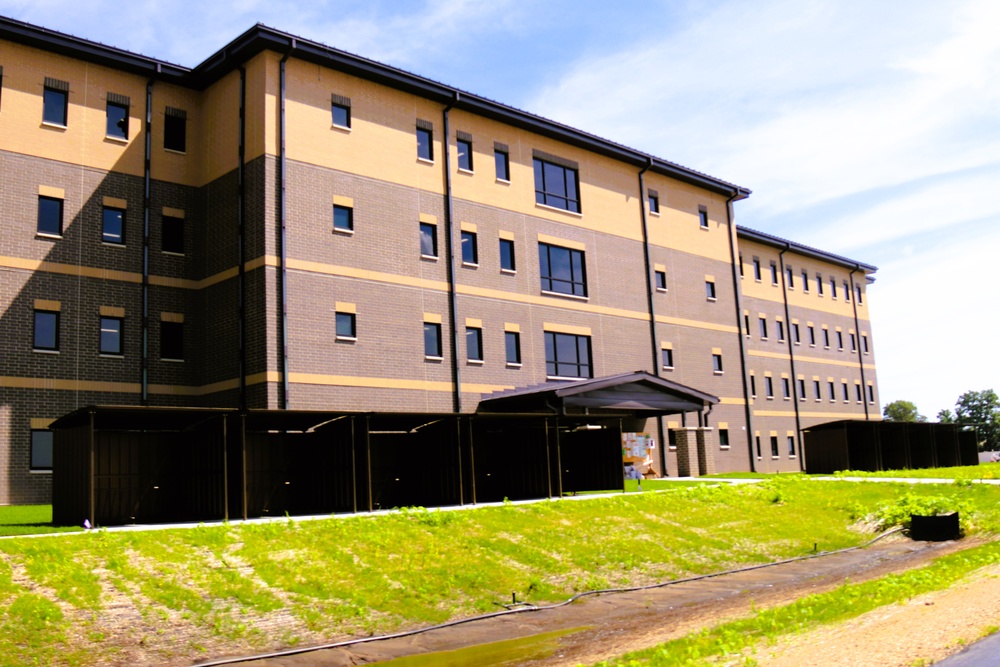 July 2025 construction operations for South Barracks Project at Fort McCoy