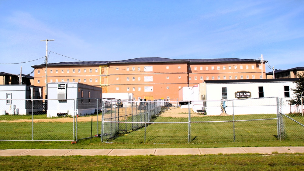 July 2025 barracks construction operations for East Barracks Project at Fort McCoy