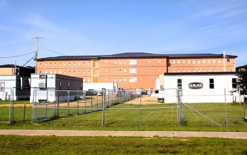 July 2025 barracks construction operations for East Barracks Project at Fort McCoy