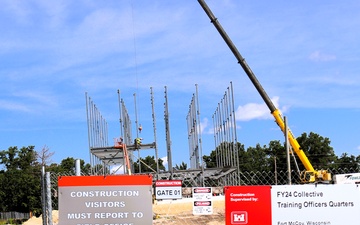 Photo Story: July 2025 construction operations for $55.75 million Collective Training Officers Quarters Project at Fort McCoy, Part 4
