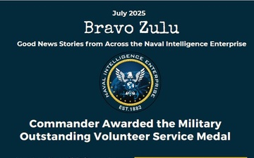 DDNI Bravo Zulu - Commander Awarded Military Outstanding Volunteer Service Medal