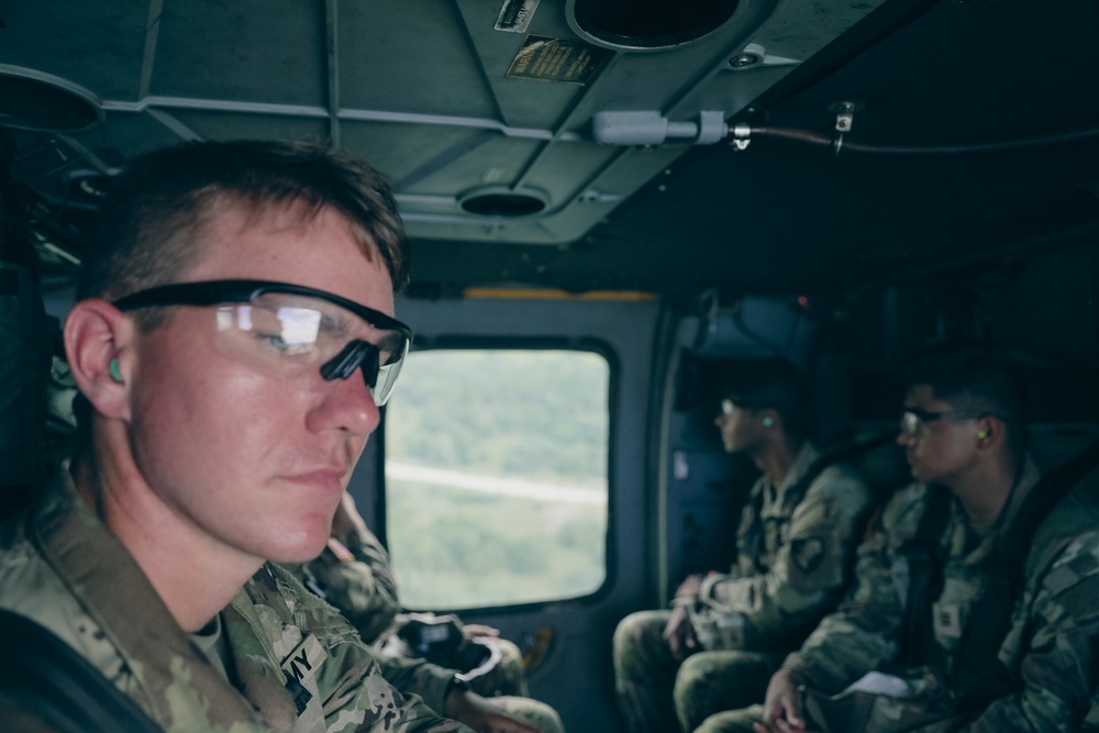 U.S. Army Cadets fly with the 1st Air Cavalry Brigade