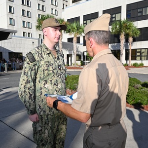 AFN Naples Radio News- Commander, Navy Region Europe, Africa, Central Change of Command And Bahrain Prime Minister Visits Pentagon