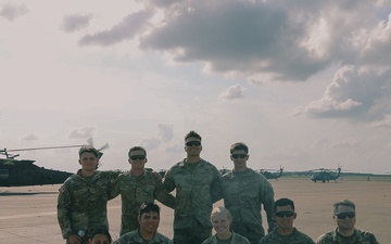 U.S. Army Cadets fly with the 1st Air Cavalry Brigade