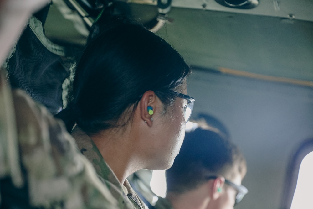 U.S. Army Cadets fly with the 1st Air Cavalry Brigade