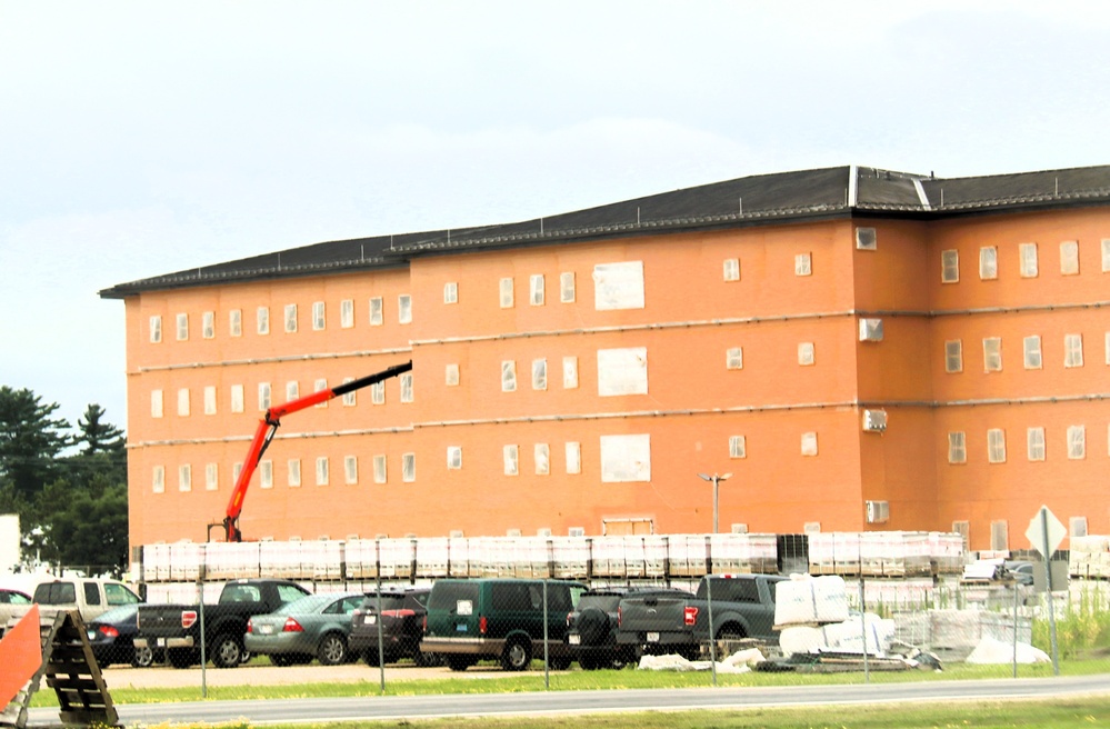 July 2025 barracks construction operations for East Barracks Project at Fort McCoy