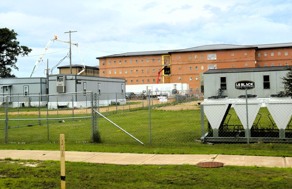 July 2025 barracks construction operations for East Barracks Project at Fort McCoy