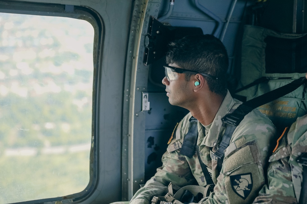 U.S. Army Cadets fly with the 1st Air Cavalry Brigade