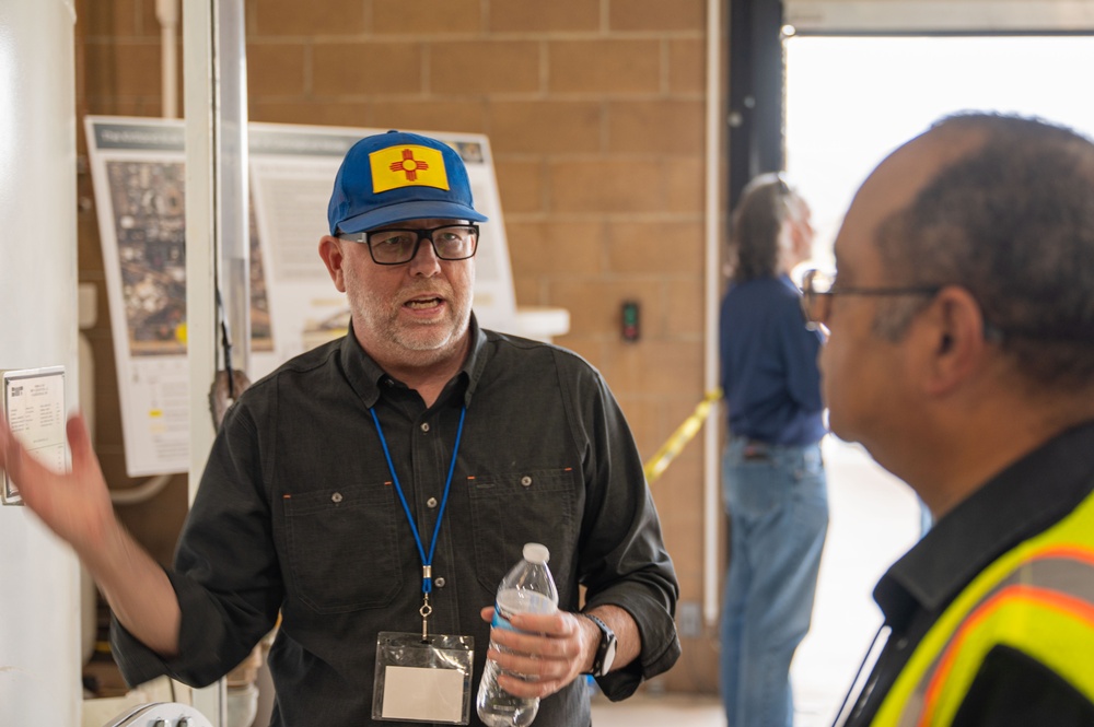 Scott Clark Tour Visitors During Bulk Fuels Facility Open House