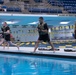 Competitors jump into Combat Water Survival Test - 2025 National Best Warrior