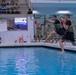 Competitors jump into Combat Water Survival Test - 2025 National Best Warrior