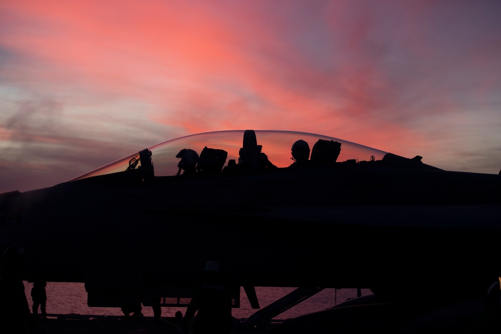 George Washington Conducts Flight Operations