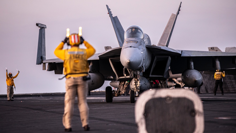 George Washington Conducts Flight Operations
