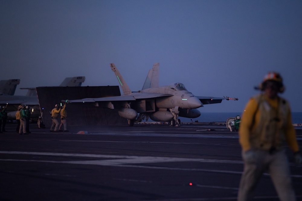 George Washington Conducts Flight Operations