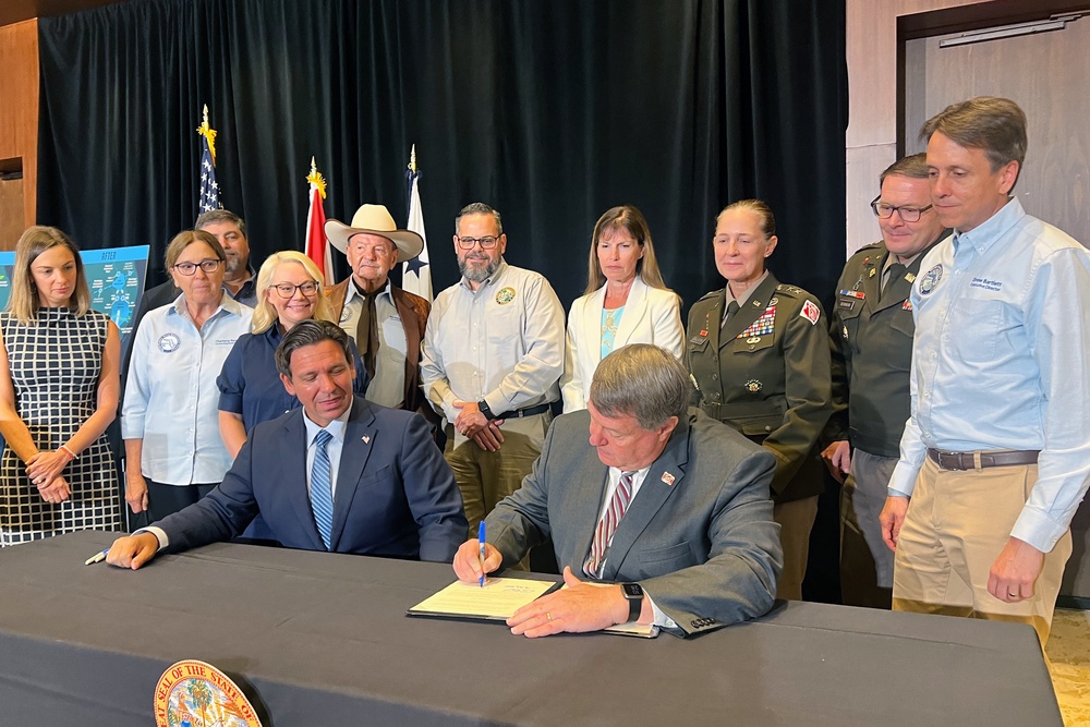 Army and State of Florida sign agreement to expedite Everglades Restoration