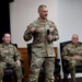 Col. John Hollister delivers his final remarks