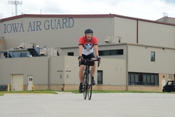 Airmen riding in RAGBRAI 