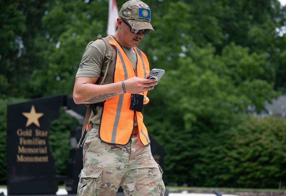 Spc. Alexander Thomson participates in the final event--2025 National Best Warrior