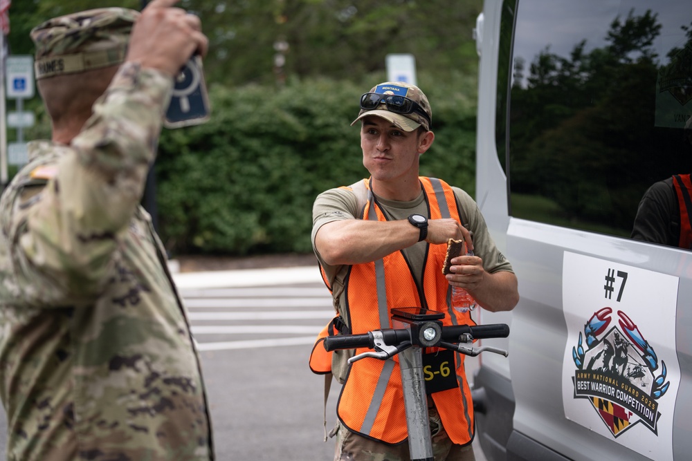Sgt. Michael Fouts participates in the final event--2025 National Best Warrior
