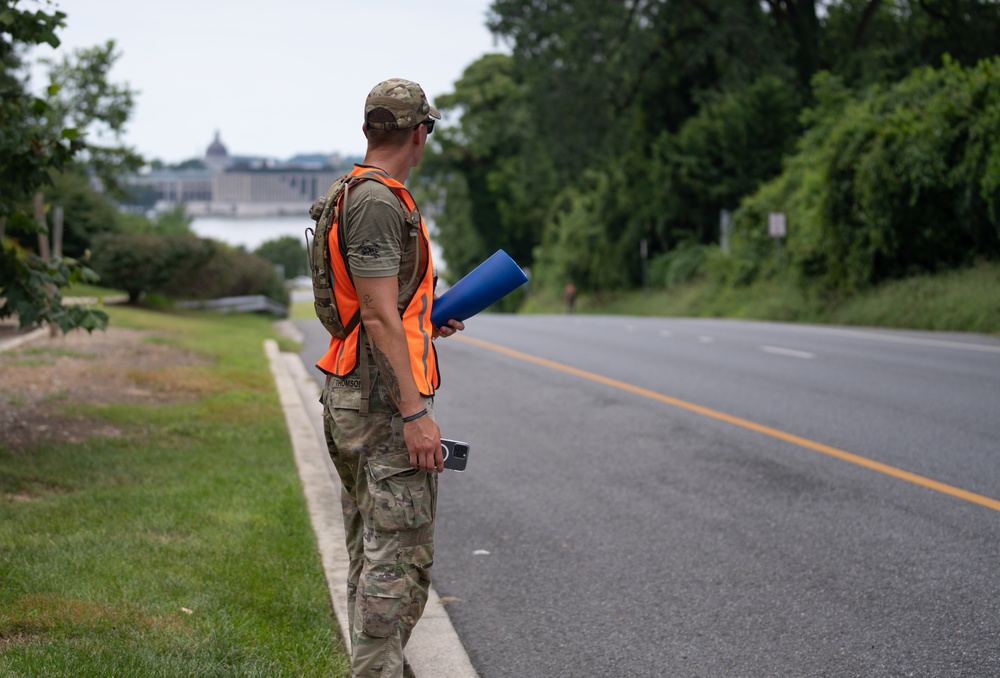 Spc. Alexander Thomson participates in the final event--2025 National Best Warrior