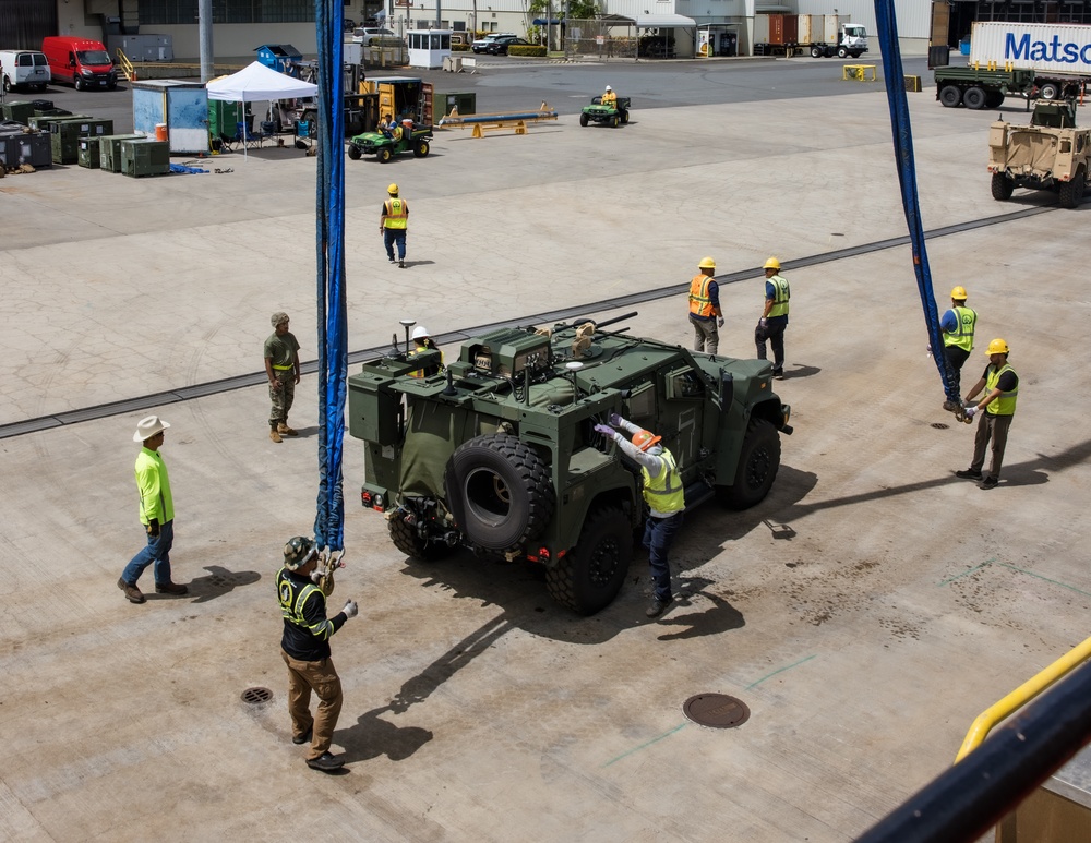 3d MLR offloads tactical vehicles from Balikatan 25