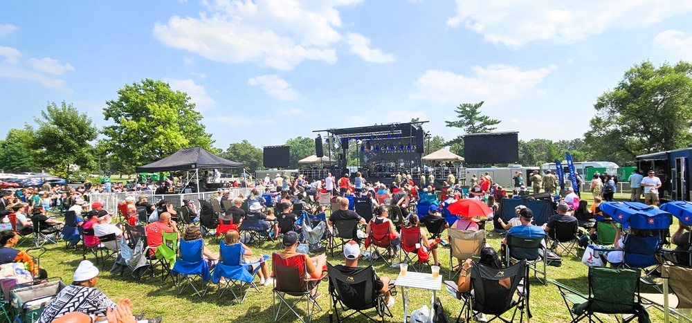 Lt. Dan Band entertains nearly a thousand guests during July 2025 concert at Fort McCoy