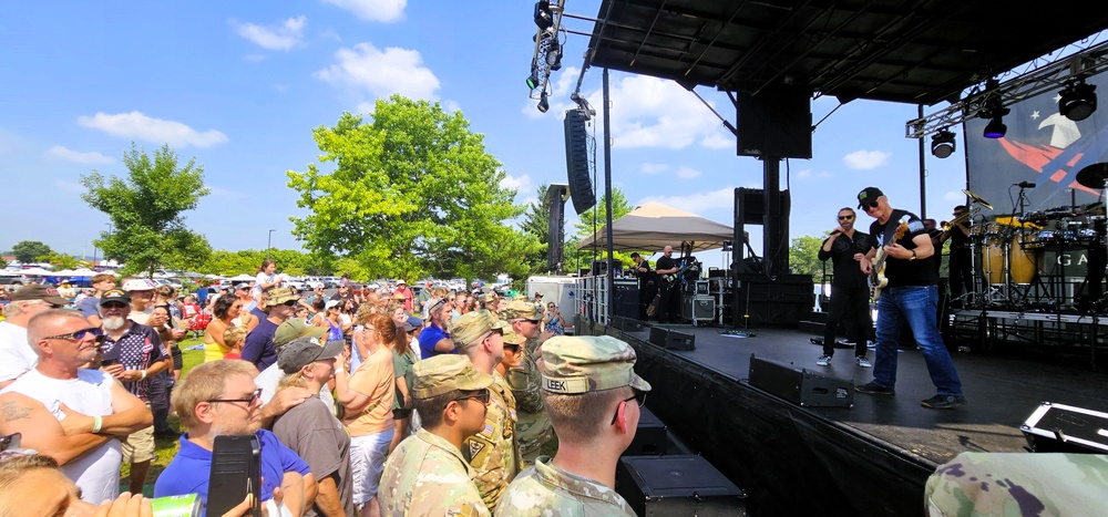 Lt. Dan Band entertains nearly a thousand guests during July 2025 concert at Fort McCoy