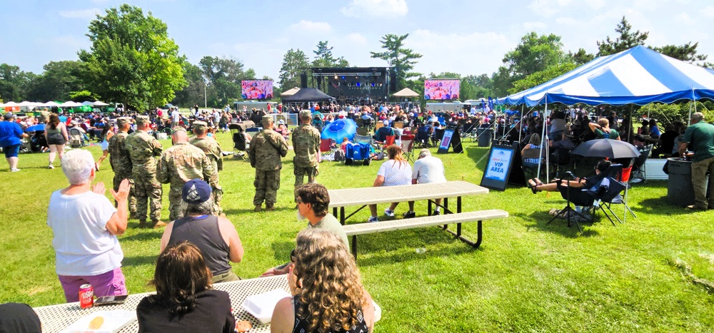 Lt. Dan Band entertains nearly a thousand guests during July 2025 concert at Fort McCoy