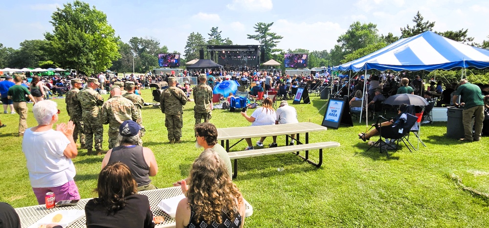 Lt. Dan Band entertains nearly a thousand guests during July 2025 concert at Fort McCoy