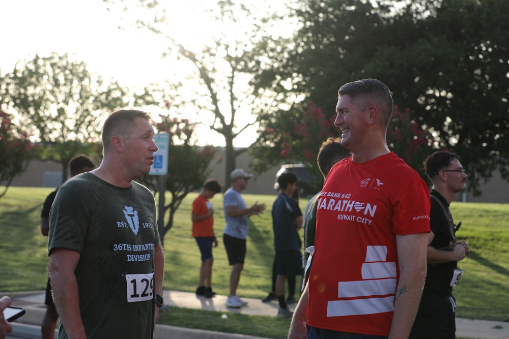 36th Combat Aviation Brigade Participates in the 36th Infantry Division 108th Anniversary Run