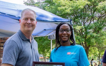 USACE Chicago District's Ericka Hillard receives Patriotic Public Service Award for Volunteer Work with VFW