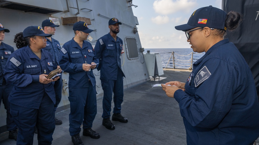 Uniform Inspection on USS Paul Ignatius (DDG 117)