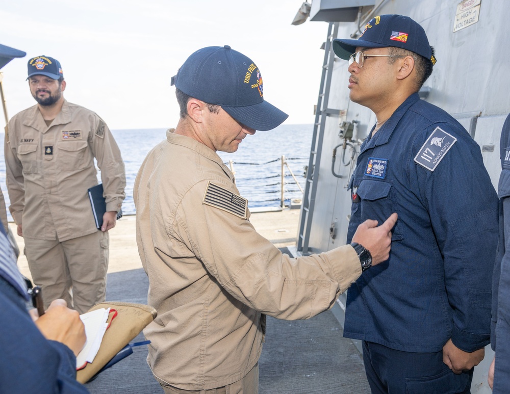 Uniform Inspection on USS Paul Ignatius (DDG 117)